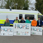 School pupils with teachers and PCSO Dawn Brown 