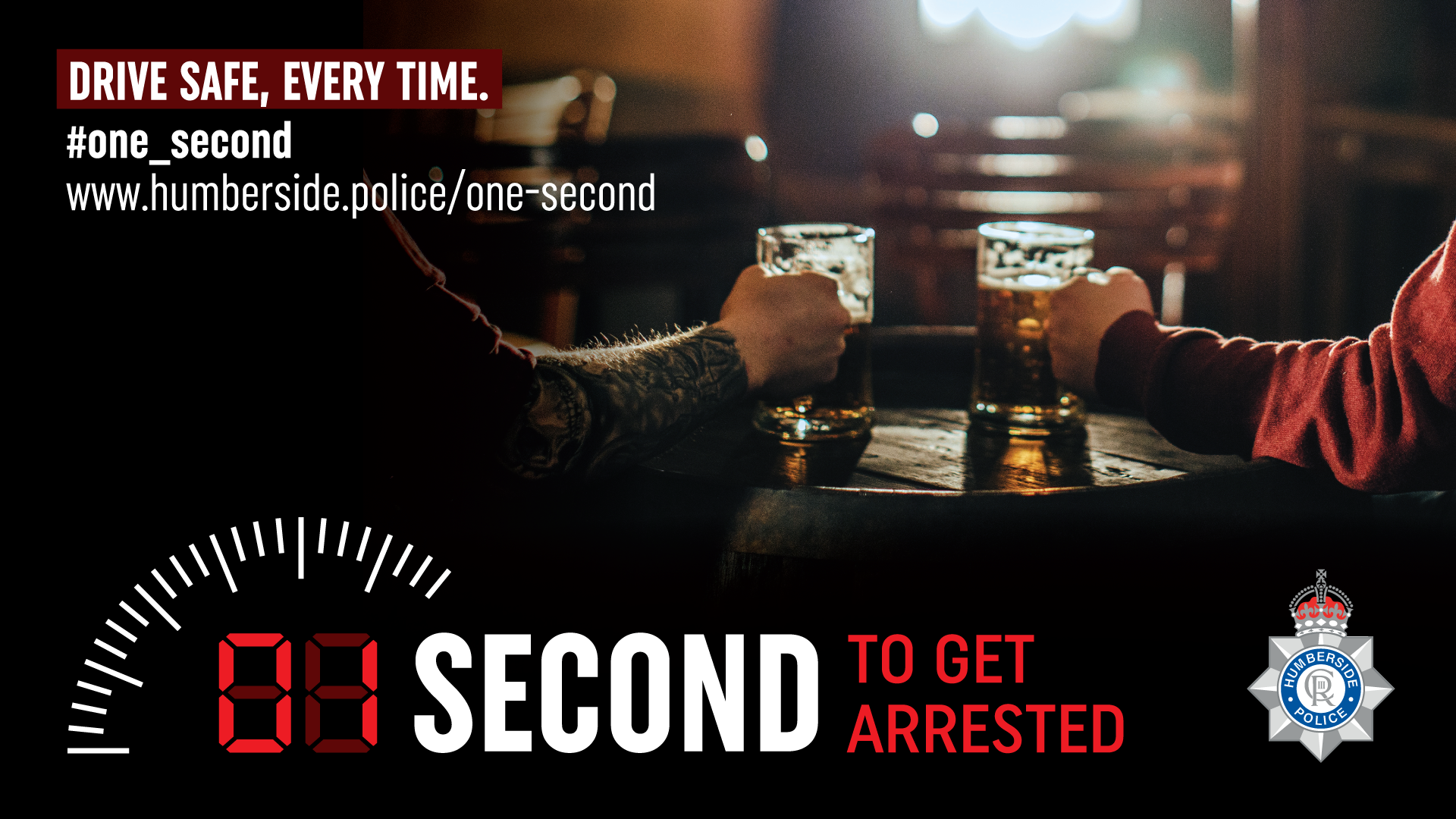 One second campaign graphic