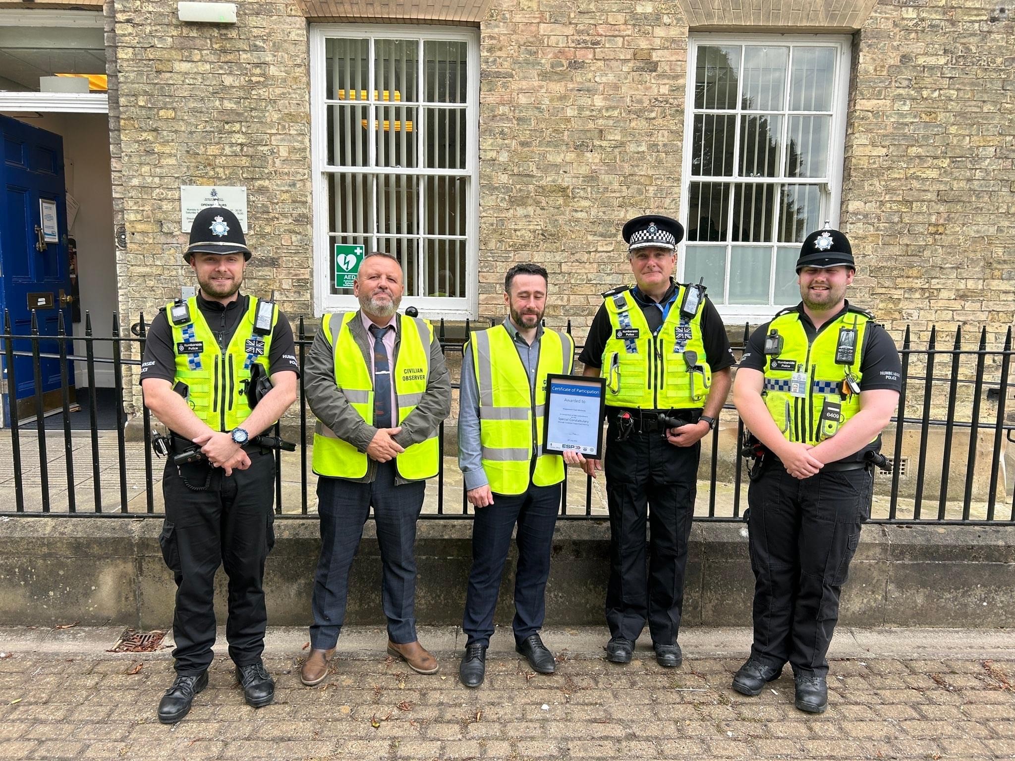 Image of Special Constables with Stagecoach East Midlands