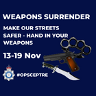 Launch of Op Sceptre – National campaign to tackle knife-crime 