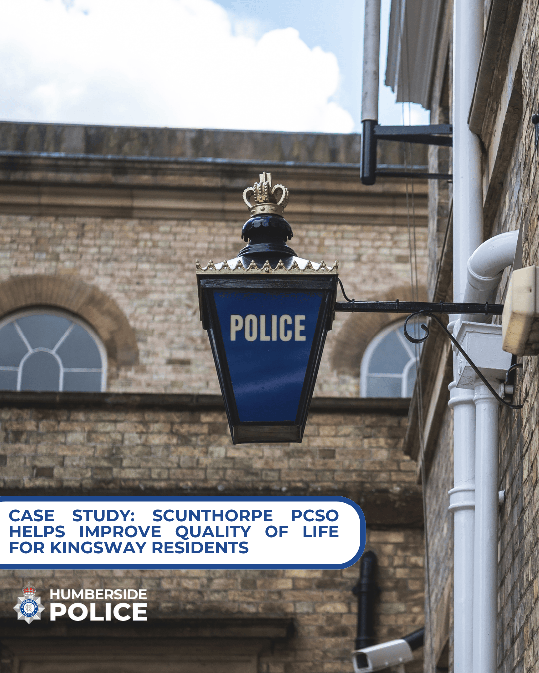 Image of police sign outside station