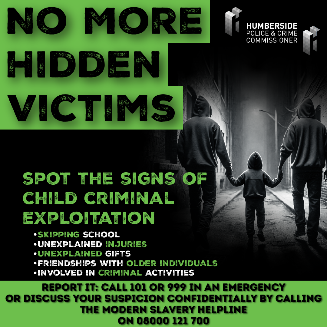 Spot the signs of child criminal exploitation