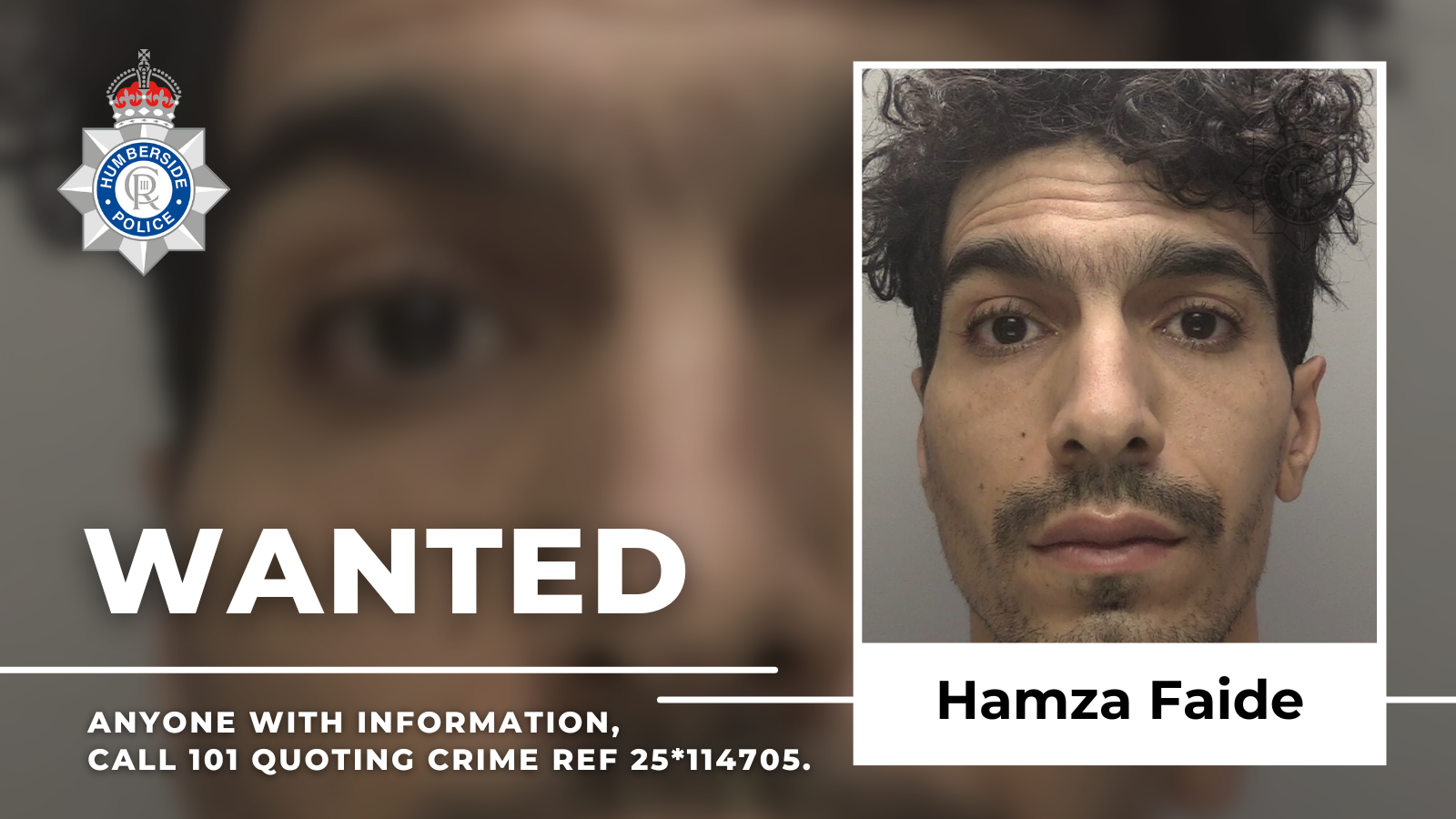Custody image of Hamza Faide